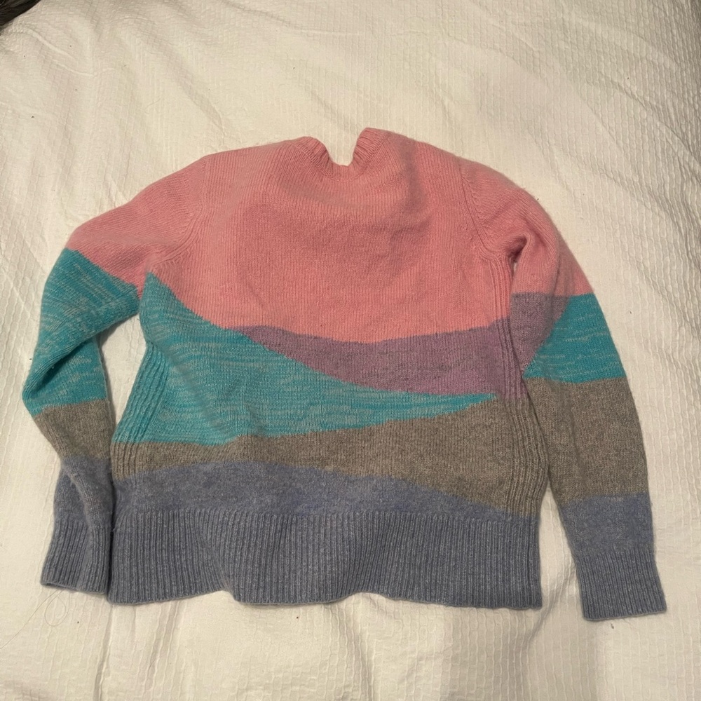 Woolovers Crew Neck Abstract Pattern Sweater - image 2